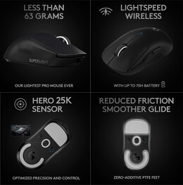 Logitech G Pro X Superlight main highlights (Image source: Amazon)
