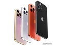 iPhone 14 Pro concept rendered in four distinct finishes. (Image Source: Twitter - @Apple_Tomorrow)