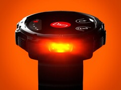 The Polar Street X Smartwatch has an LED flashlight that can also light up red.