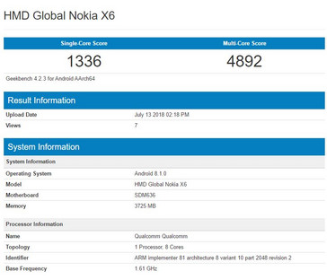 The Snapdragon 636 on the Redmi Note 5 Pro.