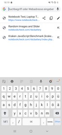 Keyboard in portrait mode