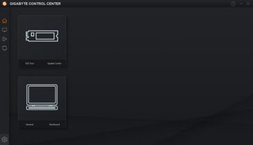 Gigabyte Control Center - startup screen