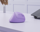 The Seenda MUO-200 vertical mouse in purple colorway (Image source: Seenda)