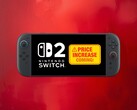 Nintendo Switch 2 showing price increase warning