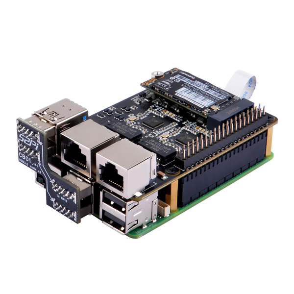 The U2500 from 52Pi allows you to add an NVMe drive and also converts the 2 USB 3.0 ports into 2.5G ethernet (Image source: 52Pi)