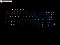 Gaming laptops offer keyboards with decent travel and per-key RGB backlighting.