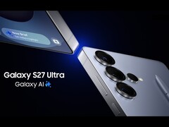 Artistic render showing a Samsung Galaxy Ultra phone with three cameras. (Image source: Samsung, edited)