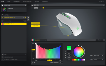 RGB lighting zones can be customized.