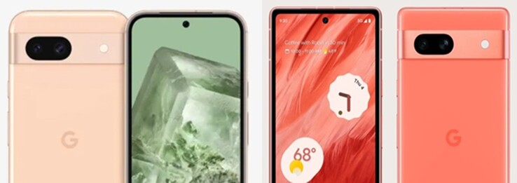 Google Pixel 8a and Google Pixel 7a (Image credit: SmartPrix and Google store - edited)