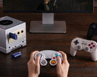 8BitDo has designed the NGC Retro Receiver to visually complement the purple GameCube. (Image source: 8BitDo)