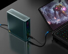 The OneXGPU Lite connected to a OneXPlayer G1. (Image source: One-Netbook)