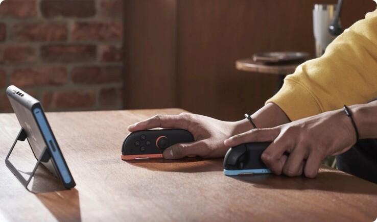 Both Joy-Cons can be used as mice. (Image source: Nintendo)