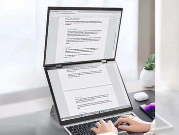A physical keyboard can be connected as an alternative to the touchscreen keyboard (Image source: Topton)