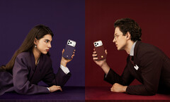Benks ArmorEdge Kevlar iPhone 17 Pro Pro Max case in Peri Purple and Savvy Red.