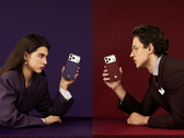 Benks ArmorEdge Kevlar iPhone 17 Pro Pro Max case in Peri Purple and Savvy Red.