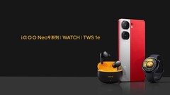 The iQOO Watch and Ie buds with the Neo9. (Source: iQOO)