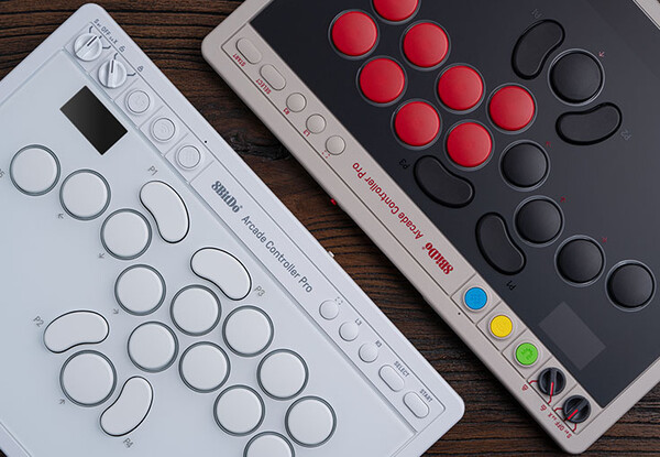 The 8BitDo Arcade Controller Pro comes in two colors.