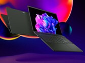 The Acer Swift Edge 16 incorporates a fingerprint reader into the keyboard. (Image source: Acer, Unsplash, edited)