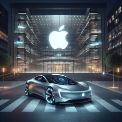 The Apple Car is reportedly no more (image generated by DALL-E 3.0)