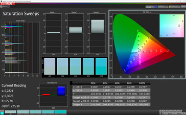 Saturation Sweeps (target color space sRGB)