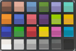 ColorChecker Passport: The lower half of each area of colour displays the reference colour