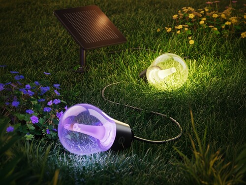 Govee Outdoor Solar String Lights with solar panel shown