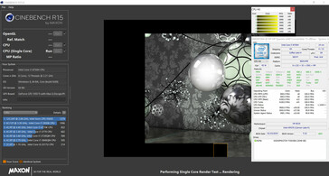 Cinebench R15 Single 64Bit performance on AC power