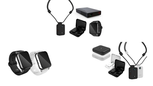 The Lenovo AI set includes a wearable device with a camera. (Image source: Evan Blass)