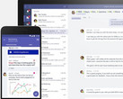 Microsoft Teams mobile app and desktop version (Source: Microsoft)