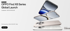 Oppo Find X8 Series will launch in India on November 21 (Image source : Oppo)