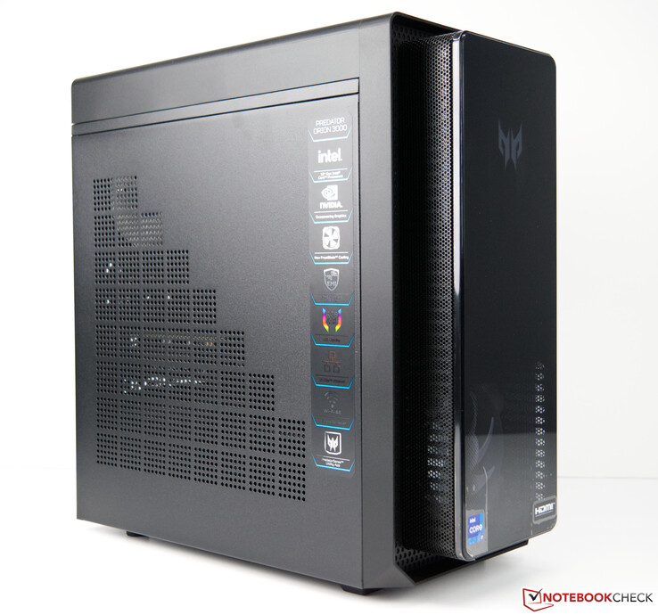 i7-12700F - RTX review desktop Predator in 3000 NotebookCheck.net Acer Orion Core with PC and Reviews 3070