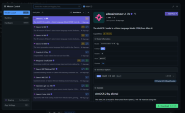 LM Studio has numerous models ready for download