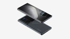 The X70 Pro Plus has a huge rear-facing camera housing. (Image source: OnLeaks & Pricebaba)