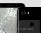 Renders of the Pixel 3a and Pixel 3a XL. (Source: OnLeaks)