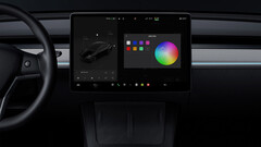Model Y 256-color ambient light retrofit (Image source: Tesla)