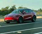 The Tesla Model Y Standard rendered in red color. (Image source: Moose/X)