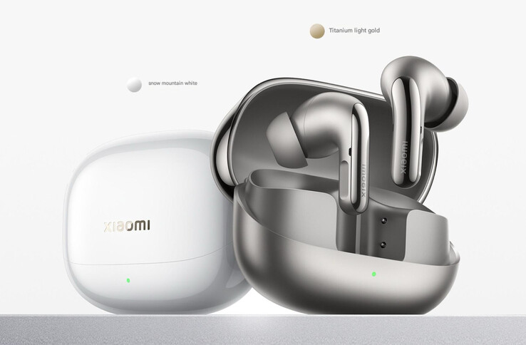 The regular Xiaomi Buds 5 Pro comes in a choice of two colours. (Image source: Xiaomi)