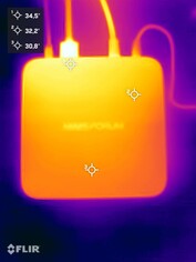 Minisforum AI X1 during stress test (top side)