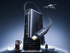 The new 67W Baseus power bank has one built-in cable and two ports (Image source: Baseus)