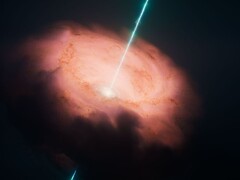 A conceptual image depicting the core of the Circinus galaxy (Image source: NASA, ESA, CSA, and STScI)