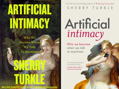 Two different front covers of the book Artificial Intimacy