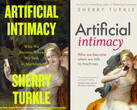 Two different front covers of the book Artificial Intimacy