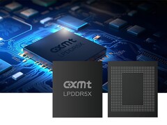 A promotional render of CXMT's LPDDR5X memory chips