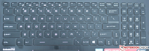 The SteelSeries keyboard remains excellent...