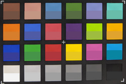 ColorChecker Passport: The target color is displayed in the lower half of each patch.