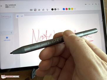 The included stylus