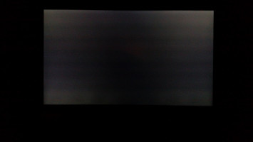 Even backlight with minimal bleeding along the bottom.