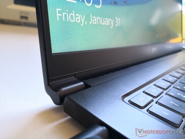 "Chin" bezel is narrow compared to most other 15-inch laptops