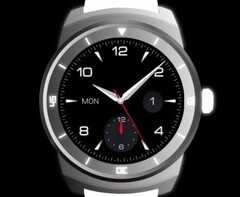 LG G Watch Round smartwatch with compass, distance meter, and digital step counter