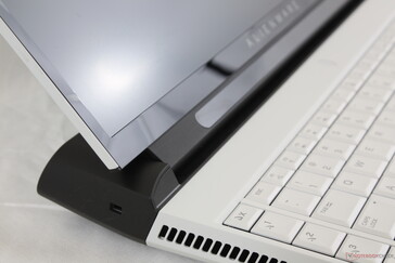Lid opened to maximum angle of only about 140 degrees
